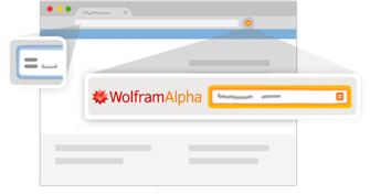 WolframAlpha 扩展程序主要形象